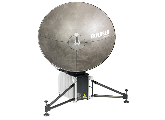 Cobham EXPLORER 5075GX fly-away antenna system rental, front view