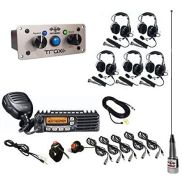PCI 2578+2593+2540+2547 TRAX Intercom System, TRAX Ultimate Package (5 Seat with Bluetooth)