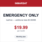 IsatHub Emergency Only Monthly Plan