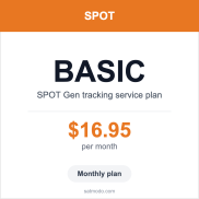 SPOT Gen Service Plans - Basic Monthly Plan