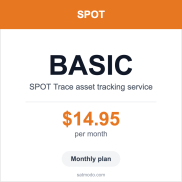 SPOT Trace Service Plans - Basic Monthly Plan