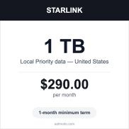 Starlink - 1TB Local Priority (US)