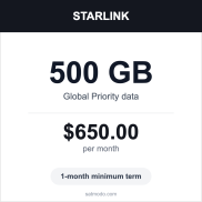 Starlink - 500GB Global Priority