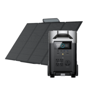 EcoFlow DELTA Pro power station bundle with 400W portable solar panel