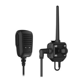 Garmin Group Ride Radio — speaker mic with mount