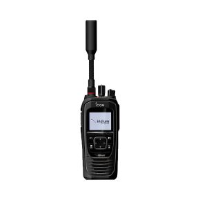 ICOM IC-SAT100 PTT Iridium satellite radio — front view