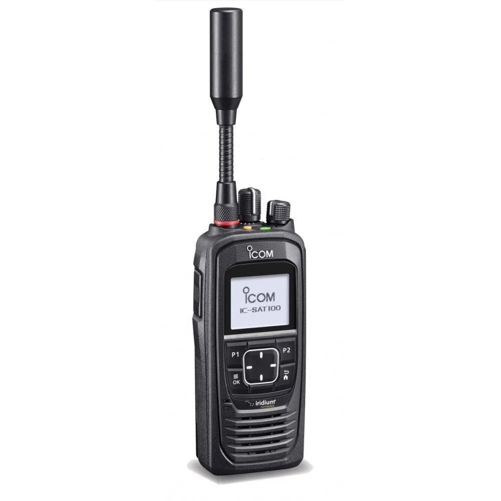ICOM IC-SAT100 push-to-talk satellite radio rental, front view