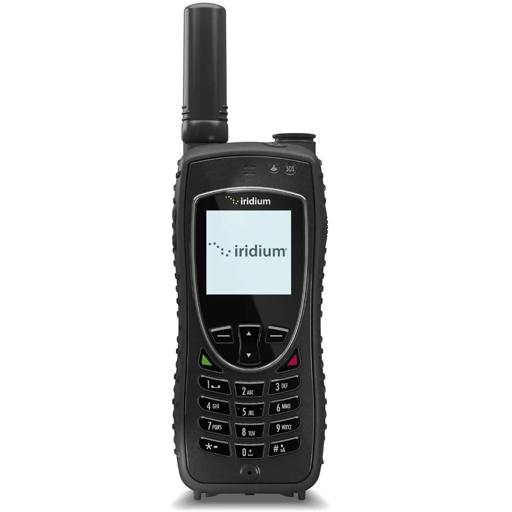 Iridium 9575 Extreme satellite phone rental, front view