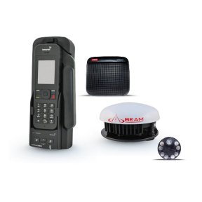 Beam IsatDock 2 Drive dock with ISD715 active magnetic antenna for IsatPhone 2 — dock and antenna