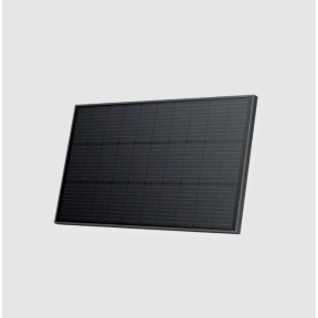 EcoFlow 100W rigid solar panel — front view on white background