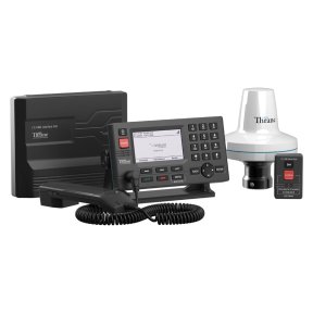 Lars Thrane LT-3100S Iridium GMDSS system — control unit handset and antenna