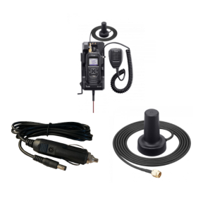 ICOM IC-SAT100 docking bundle — dock charger and mount components
