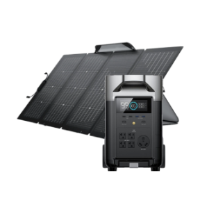 EcoFlow Delta Pro power station with 220W portable solar panels