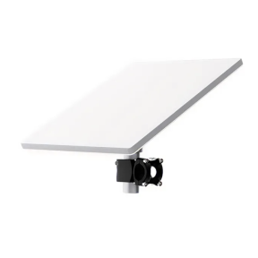 Starlink Mini pole rail mount with dish attached