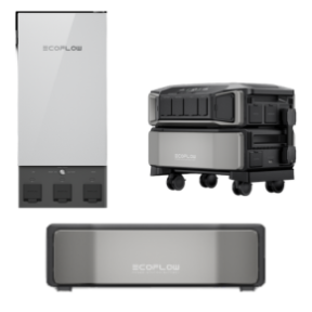 EcoFlow DELTA Pro Ultra inverter with one battery and Smart Home Panel 2 — bundle components