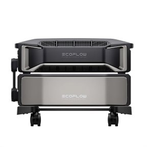 EcoFlow DELTA Pro Ultra inverter with one battery on wheeled base