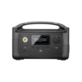 EcoFlow RIVER mini wireless portable power station — front view with wireless charging top