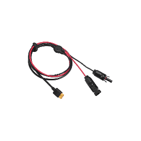EcoFlow solar to XT60 and XT60i charging cable — red and black connectors