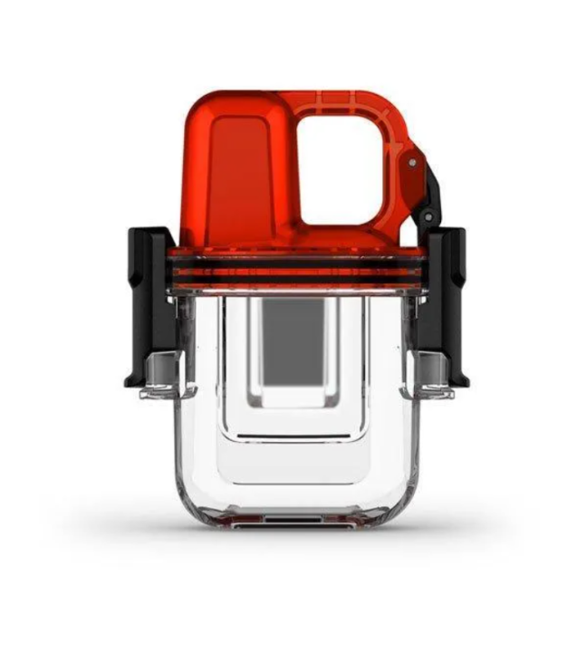 Garmin inReach Mini dive case — waterproof housing front view