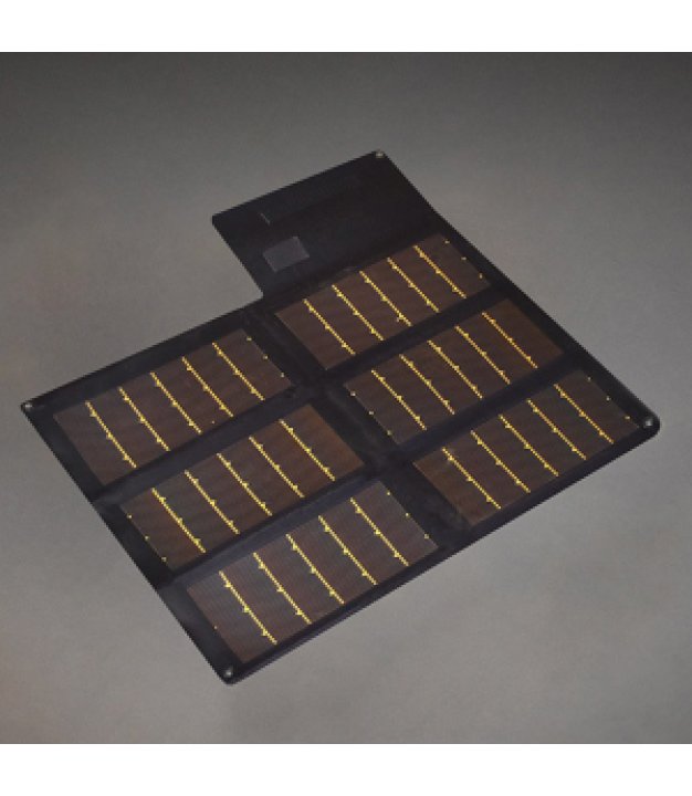 P3-20W portable solar charger — deployed panels