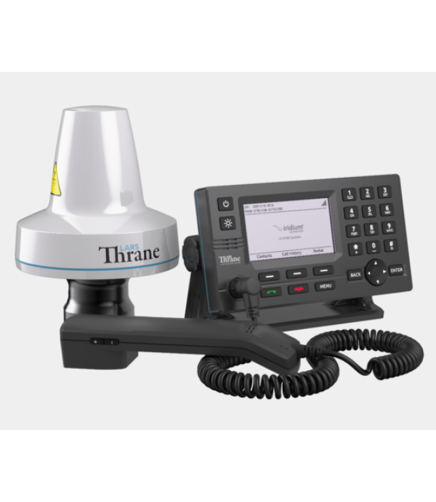 Lars Thrane LT-4100 Iridium Certus satellite system — antenna and control unit