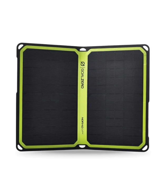 Goal Zero Nomad 14 Plus portable solar panel — unfolded
