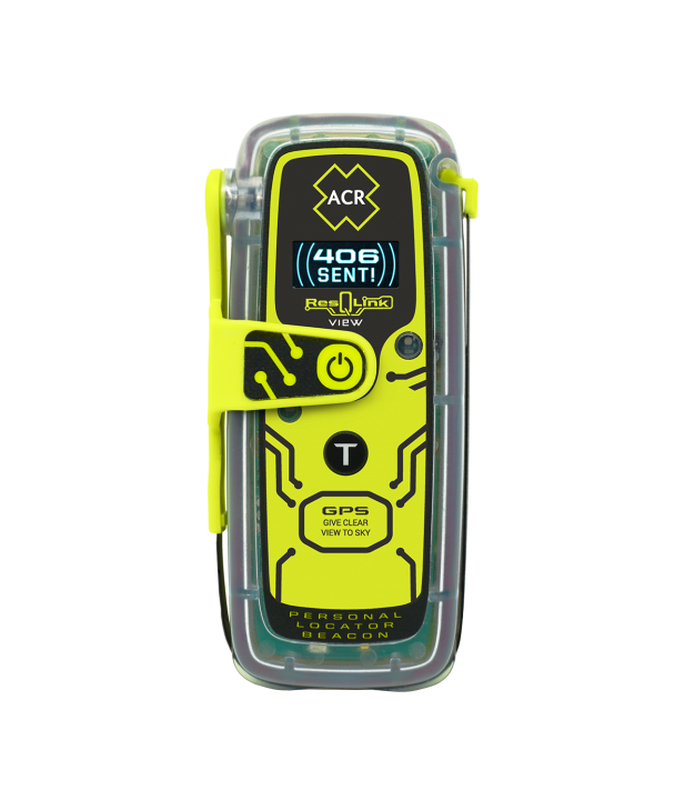 ACR ResQLink View PLB with display — front view