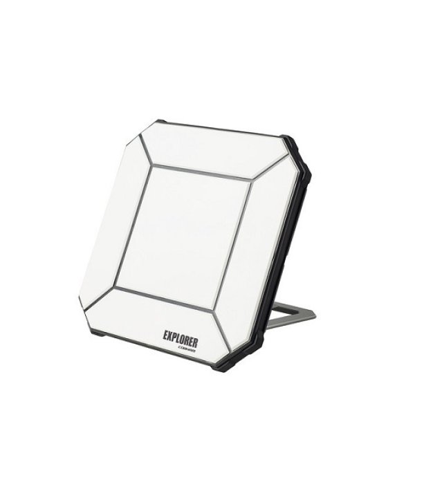 Inmarsat Explorer 510 portable BGAN terminal — angled view with kickstand