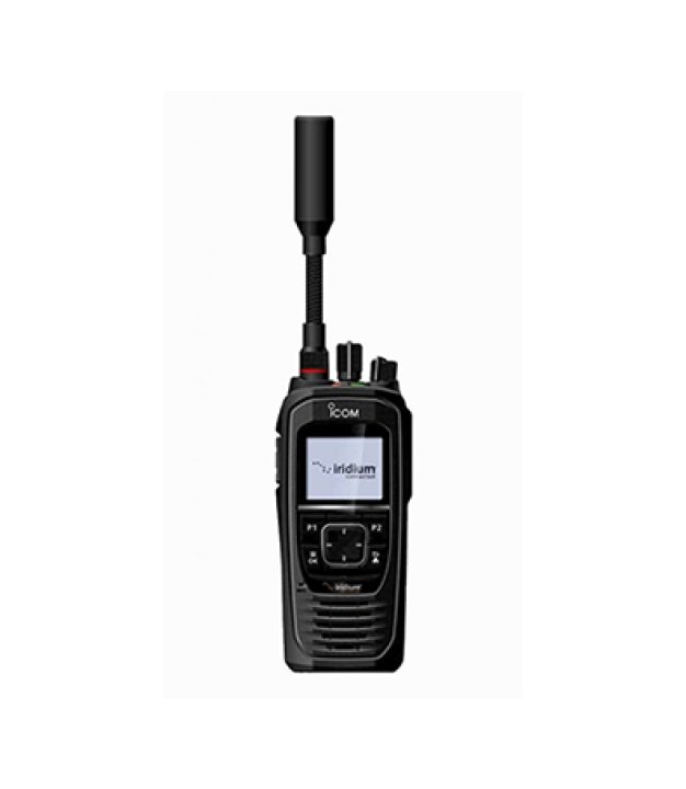 ICOM IC-SAT100 PTT satellite radio rental — front view