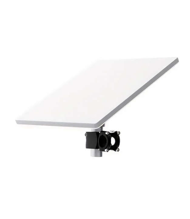 Starlink Mini pole rail mount with dish attached