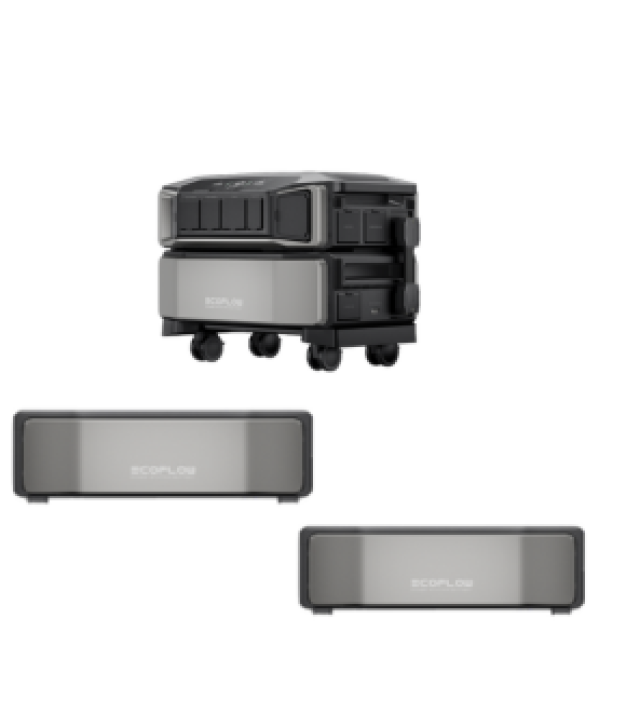 EcoFlow DELTA Pro Ultra inverter with two batteries — bundle components