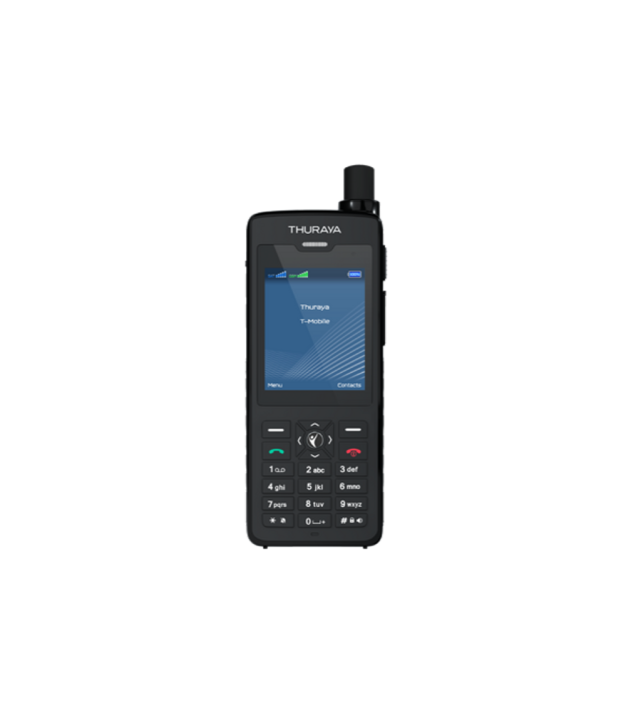 Thuraya XT-PRO DUAL dual-SIM satellite phone — front view