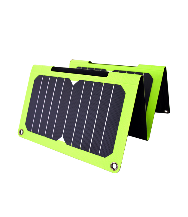 Beam Outback portable 11W folding solar panel — unfolded panels