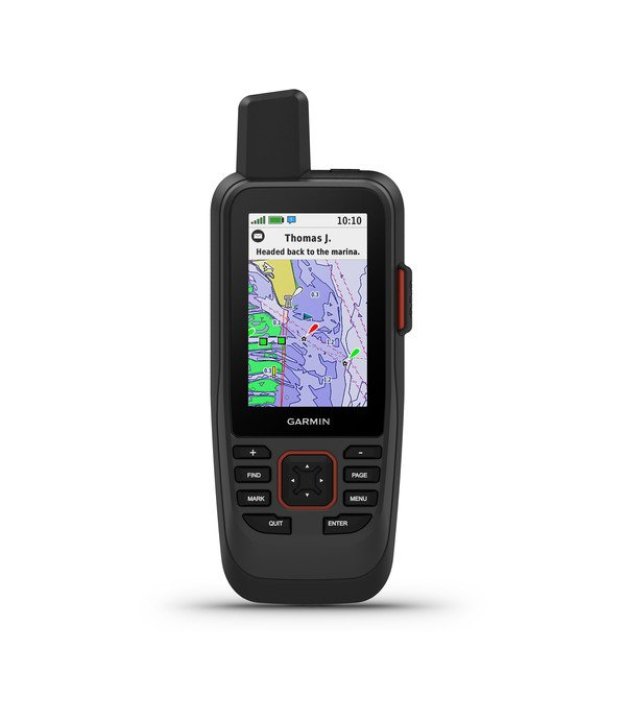 Garmin GPSMAP 86sci marine GPS handheld with inReach — front view