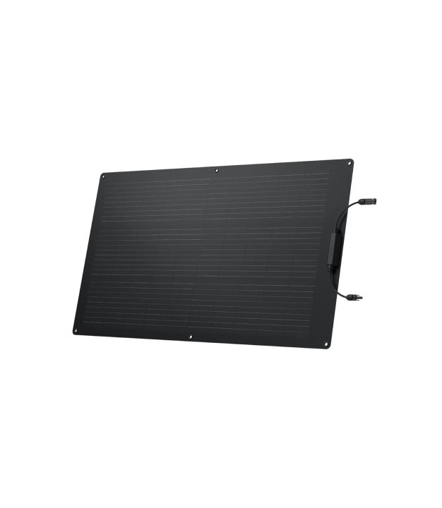 EcoFlow 100W flexible solar panel — front view of the bendable panel