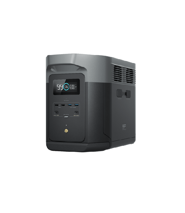 EcoFlow DELTA 2 Max portable power station — front view with display