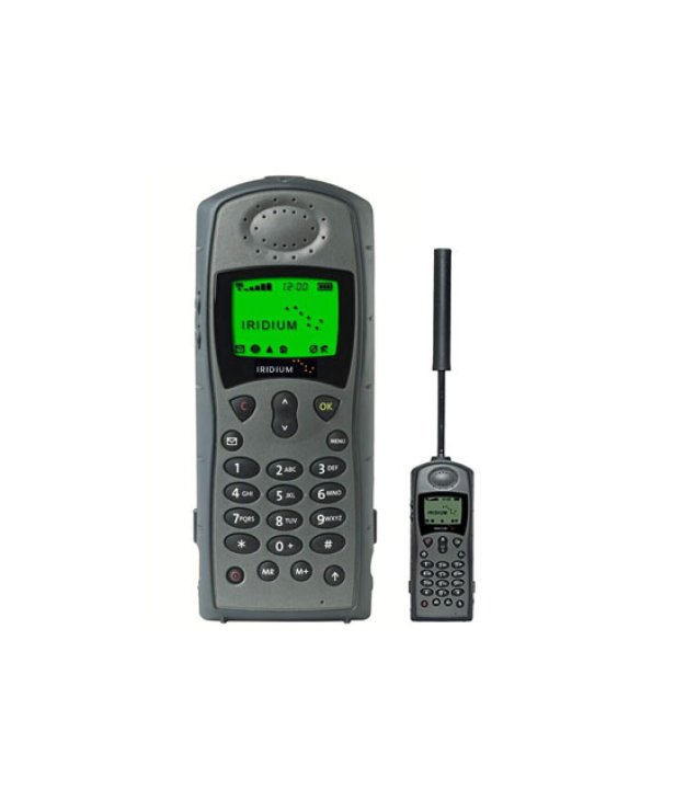 Iridium 9505A US-made handheld satellite phone with antenna extended
