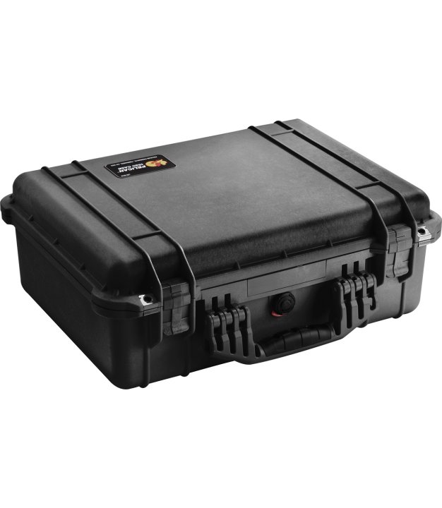 Pelican 1520 Protector case — open with camera gear foam