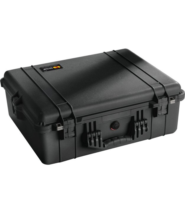 Pelican 1600 Protector case — black — closed
