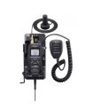 ICOM BC-247 docking station for the IC-SAT100 — radio docked with mic thumbnail