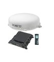 Cobham EXPLORER 727 vehicular satellite antenna in white with modem and handset thumbnail