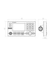Lars Thrane LT-3110 control unit — outline dimensions diagram thumbnail