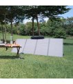 EcoFlow 400W portable solar panel set up at a grassy campsite thumbnail