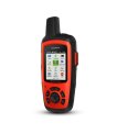 Garmin inReach Explorer+ — front view with topographic map on screen thumbnail