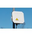 Cobham EXPLORER 540 BGAN M2M satellite terminal on a pole mount thumbnail