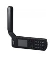 Inmarsat IsatPhone 2 rental with the antenna extended and rotated for a call thumbnail