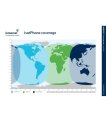 Inmarsat IsatPhone coverage map: worldwide coverage except the extreme polar regions thumbnail