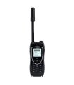 Iridium Extreme PTT satellite radio rental, angled view showing the push-to-talk button thumbnail