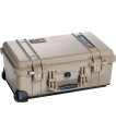 Pelican 1510 carry-on case in desert tan — closed thumbnail