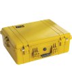 Pelican 1600 Protector case — yellow — open with foam insert thumbnail